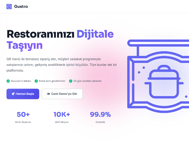 Gustro - Restaurant QR Menu & Loyalty Platform