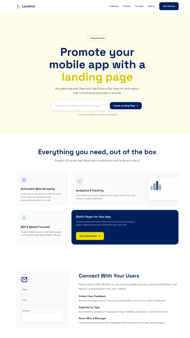 Landico Landing Page Generator
